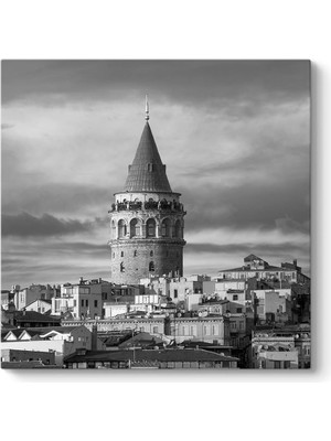 Asitan Galata Kulesi Sokak Tablosu 80 x 80