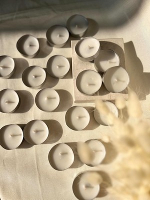Asitan Bottiko Bottiko Bitkisel Tealight 10'lu Beyaz