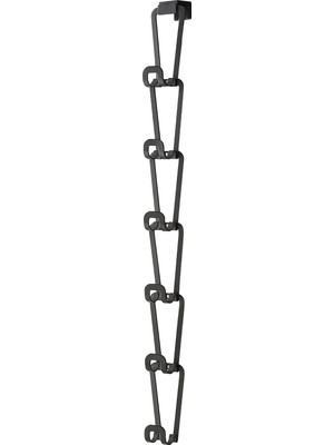 Asitan 6511 Joınt Cep Gardırobu S, Siyah, Çelik, Minimalist, 7,5 x 8 x 77 cm