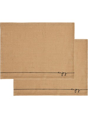 Asitan 2'li Enjoy Jüt Amerikan Servis 45 x 35 cm