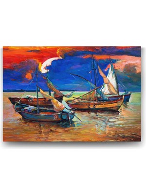 Asitan Tekneler Reprodüksiyon Tablo - 75X50CM