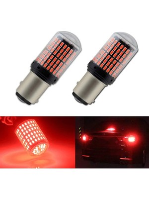 Asitan LED Aydınlatma Ampul Stop Fren Lamba 1016 Duy Çift Duy Parlak Kırmızı