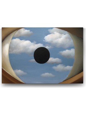 Asitan Rene Magritte - The False Mirror Tablosu - 45X30CM