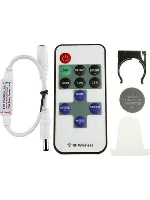 Asitan Şerit LED Kontrol Cihazları - Bluetooth ve Müziğe Duyarlı 24 Tuşlu - 6 Amper 10 Metreye Kadar