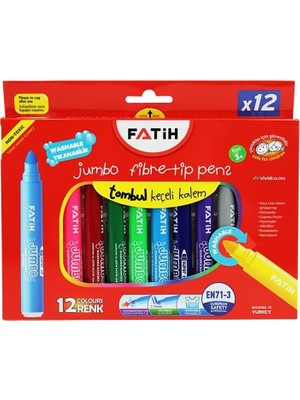 Asitan Fatih 12 Li Jumbo Keçeli Kalem