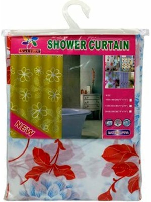 Asitan Ekonomik Pvc Duş Perdesi 12 Halka Dahil 180X180CM Tek Kanat Su Geçirmez Kir Tutmaz Nylon Separatö