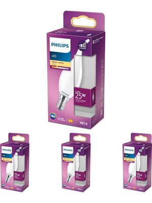Asitan LED Classic 25W BA35 E14 Mum Tipi Ww Dim Edilmez Ampul 4lü Paket