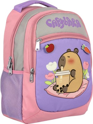 Asitan Kız Çocuk Ilkokul Okul Sırt Çantası - Mor - Pembe - 5233