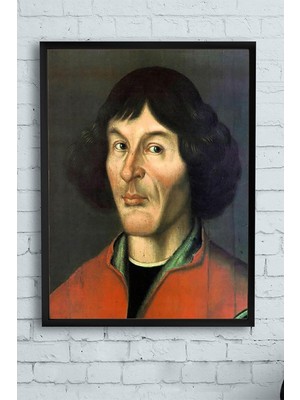 Asitan (PSTER11783) Nikolas Kopernik Bilimsel Çerçeveli Tablo (40X50CM)