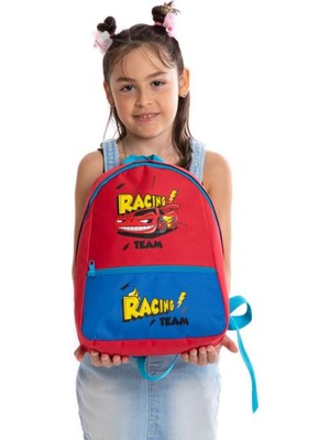Asitan Superbag Erkek Çocuk Anaokulu Çantası Racing Araba Desenli Sırt Çantası Kreş Çantası