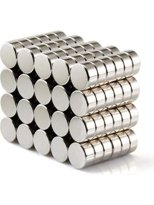 Asitan Dünya Magnet 25 Adet 6mm x 2mm Yuvarlak Güçlü Neodyum Mıknatıs Magnet(25'li Paket)