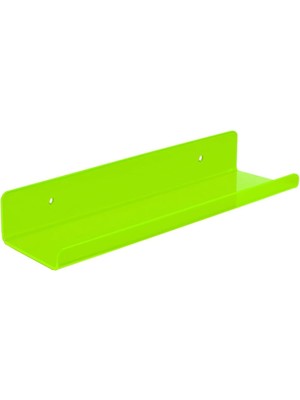 Asitan Pleksi Duvar Raf (Neon Yeşil, 50CM x 10CM)