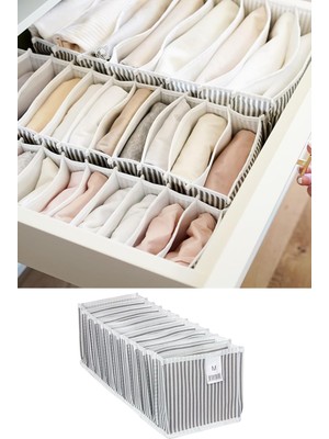 Asitan Pazar Kapısı Akordiyon Çekmece Içi Düzenleyici Organizer (3 Adet Gri, Medium)