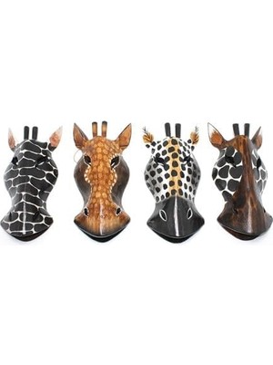 Asitan Ahşap Duvara Asmalı 20 cm Zebra Maske