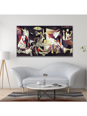 Asitan Panoramik Kanvas Duvar Tablosu Pablo Picasso Guernica, 120 x 60