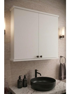 Asitan Bd-1 Aynasız Banyo Dolabı, Duvar Dolabı - Beyaz
