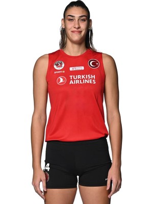 Asitan Türk Hava Yolları Kadın Kırmızı Voleybol Forması 20250807001-KRMZ