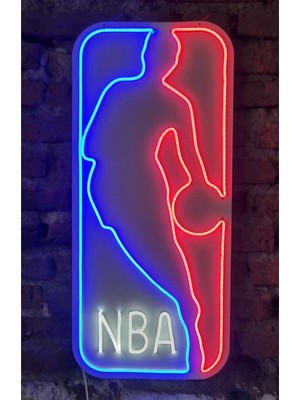 Asitan Nba Neon LED Logo - 73X33 cm