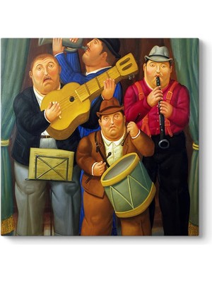 Asitan Botero - The Orchestra Tablosu 90 x 90