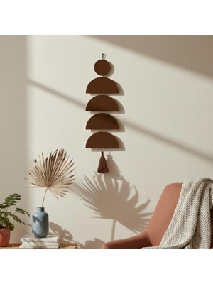 Asitan Bohem Tarz Ahşap Duvar Süsü Geometrik Duvar Dekoru Minimalist Salon Yatak Odası Ev Dekorasyon