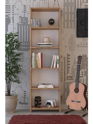 Asitan Abete - 5 Raflı Kitaplık/atlantik Çam