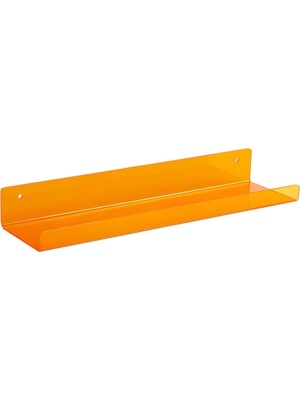 Asitan Pleksi Duvar Raf (Turuncu, 40CM x 10CM)