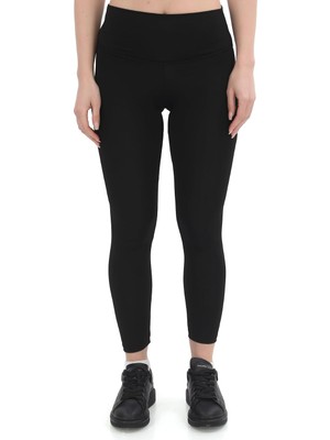 Asitan Kadın Siyah Yüksek Bel Spor Tayt, Vücuda Oturan Fit, Toparlayıcı Kesim