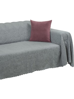 Asitan Premium Koltuk Örtüsü 175X300 Large Gramajlı Jakarlı Şönil Bulut | Kanepe Örtüsü | Kaymaz