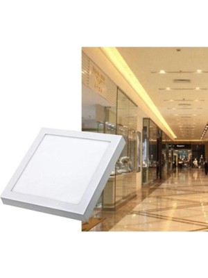 Asitan 30W Sıva Üstü Kare LED Armatür CT-5274 - Beyaz Işık