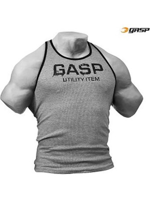 Gasp Ribbed T-Back Grey