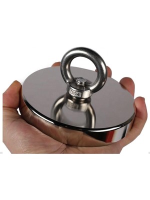 Asitan Dünya Magnet 80 mm Çapında Dev Neodyum Pot Mıknatıs Fishing Magnet Kanca Kurtarma Mıknatısı