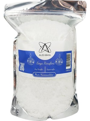 Asitan Soya Parafini Mum Hammaddesi | Beyaz Mumlar Yapın | 1 kg