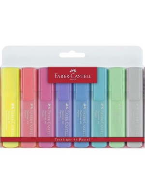 Asitan Faber Castell Faber-Castell 1546 Pastel Renk Fosforlu Kalem 8'li