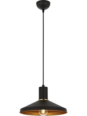 Asitan Avonni AV-4106-M24-BSY Siyah Boyalı Modern Avize E27 Metal 30CM