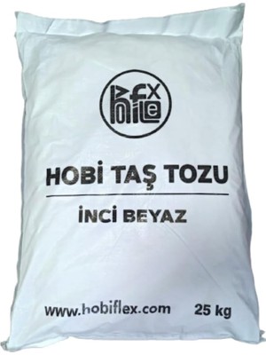 Asitan Taş Tozu Hobi Harcı Seramik Tozu Heykel Mumluk Saksı Yapımı Ultra Sert Mukavemet Inci Beyazı 25