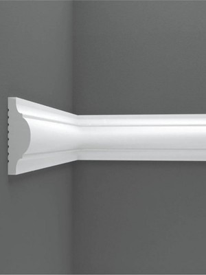 Asitan Dekoratif Boyanabilir Poliüretan Duvar Çıtası (1 Adet Uzunluk :240 cm En :4 Cm)- (Duvar Süsle