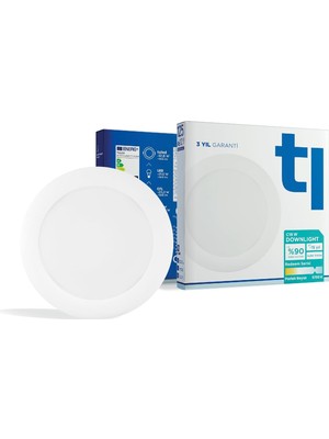 Asitan Redeem C18W Downlight, Titreşimsiz, Göz Konforu, 1645 Lümen, Parlak Beyaz, 5700 Kelvin