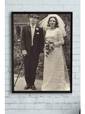 Asitan Stephen Hawking Bilimsel Çerçeveli Tablo 40X50CM