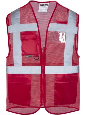 Asitan Olympus Hıgh Vıs Warnıng Vest Kırmızı 4xl-1