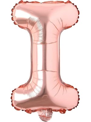 Asitan Harf Rose Gold Folyo Balon 16 Inç 36 cm (I)