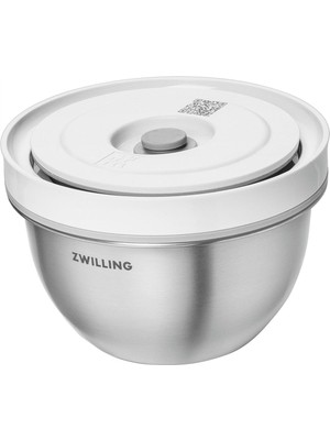Asitan Save Bowls Vakumlu Saklama Kabı S 12 Santimetre Paslanmaz Çelik Metalik Gri