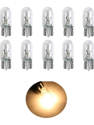 Asitan W5W Dipsiz Geri Vites Tavan Plaka LED Ampulleri 2'li Set Beyaz