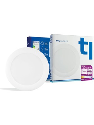 Asitan Redeem Plus C18W Downlight, Titreşimsiz, Göz Konforu, 1799 Lümen, Soğuk Beyaz, 6500 Kelvin