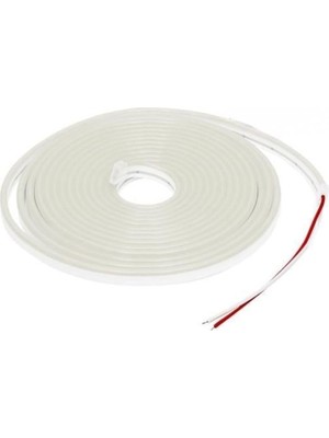 Asitan 5 Metre Esnek Neon LED Şerit 12 Volt Gün Işığı | Esnek Plastik