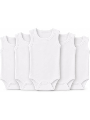 Asitan 5'li Bebek Atlet Body Zıbın Çıtçıtlı 100% Pamuk
