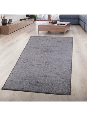 Asitan Nova Antrasit Halı, 120X180 Cm, Kaymaz Taban, Makinede Yıkanabilir