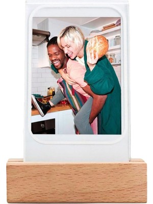 Asitan Instax Mini LED Işıklı Ahşap Fotoğraf Çerçevesi