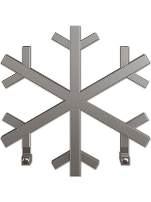 Asitan Carisa Snowflake Paslanmaz Çelik Havlupan Modern Tasarım Satine 60 x 60 cm