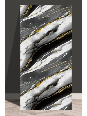 Asitan Tetik 10 Adet 60X30 Kendinden Yapışkanlı Pvc Duvar Paneli, Gri, 30 x 61, MR02