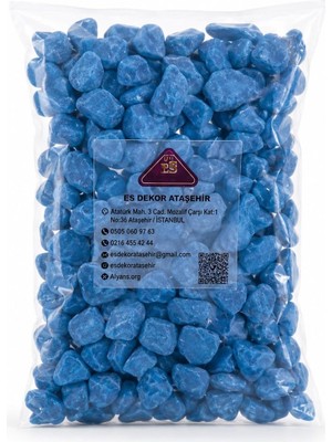 Asitan Mavi Peyzaj Taşı, Dekoratif Bahçe Taşları, 1 Paket